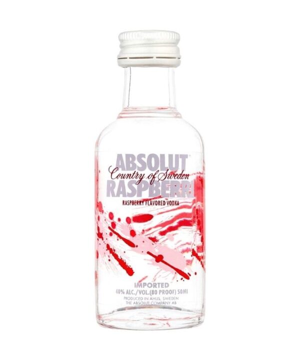 mini absolut raspberri vodka
